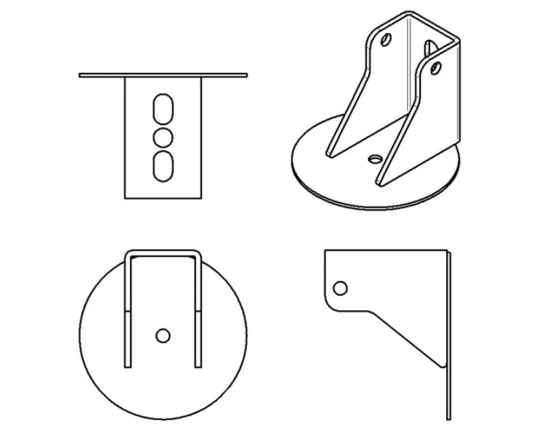 RideTech Coilover Conversion Air Spring Bracket