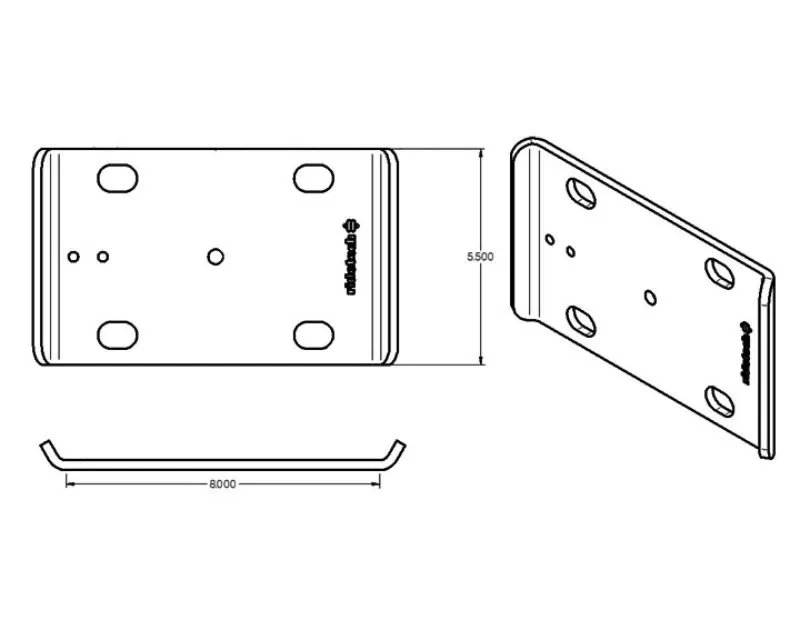 RideTech Large U-Bolt Plate