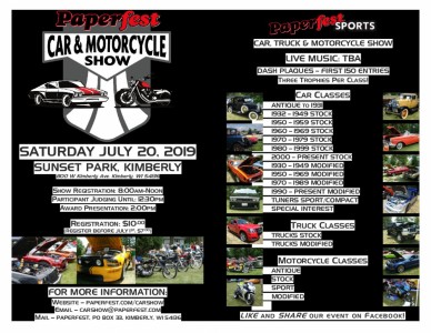 Paperfest Car Motorcycle Show