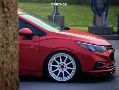 2017 Chevrolet Cruze LS with 19x8.5 ESR Cs12 and Nitto 215x35 on