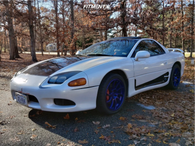 991gts3点セット 1996 Mitsubishi 3000GT VR-4 with 18x8.5 Anovia Night and Nitto