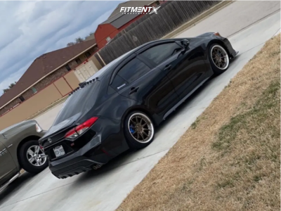 2022 Toyota Corolla SE with 18x8.5 Aodhan DS02 and Vercelli 215x35 on