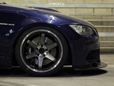 2008 BMW M3 Base with 19x9.5 Volk Te37sl and Firestone 255x35 on