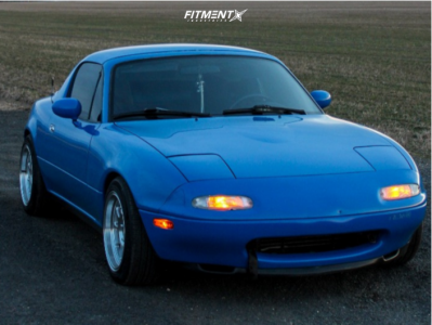 1991 Mazda Miata Base with 15x8 Whistler Kr7 and Hankook 195x50 on