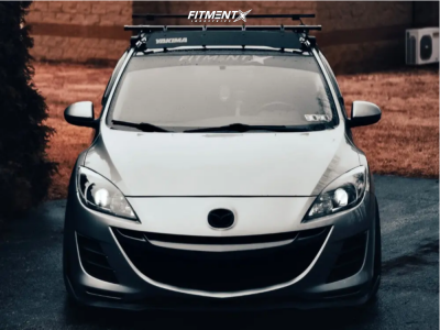 2011 Mazda 3 i with 18x8.5 Aodhan Ds02 and Goodyear 235x40 on Coilovers