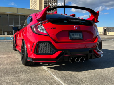 2019 Honda Civic Type R with 18x9.5 ESR Rf2 and Michelin 255x35 on ...