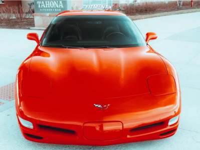 1998 Chevrolet Corvette Base with 18x9 Kansei Tandem and Goodyear