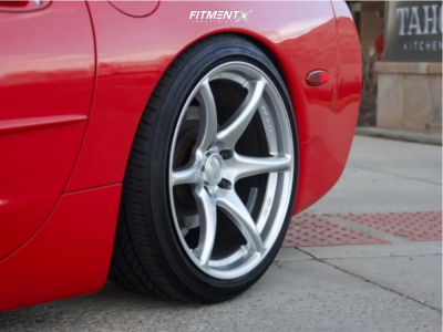 1998 Chevrolet Corvette Base with 18x9 Kansei Tandem and Goodyear