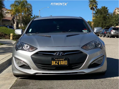 2015 Hyundai Genesis Coupe 3.8 with 18x9.5 Aodhan Ds07 and Continental