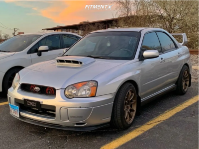 2004 Subaru Impreza WRX with 17x9 Aodhan Ah06 and Hankook 235x45