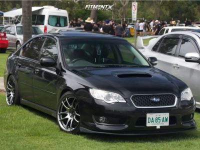 2007 Subaru Legacy GT spec.B with 18x9.5 Work Emotion Cr Kiwami and