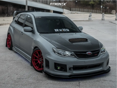 2012 Subaru Impreza with 18x9.5 35 Enkei Ts10 and 255/35R18