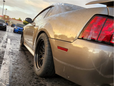 2002 Ford Mustang GT with 18x9.5 Aodhan DS06 and Mickey Thompson 245x40 ...