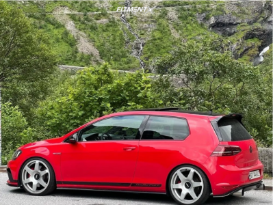 2016 Volkswagen GTI S with 19x8.5 Rotiform Six and Falken 215x35 on