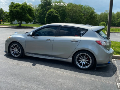 2011 Mazda 3 Mazdaspeed with 18x8.5 AVID1 Av32 and Vercelli 225x40 on