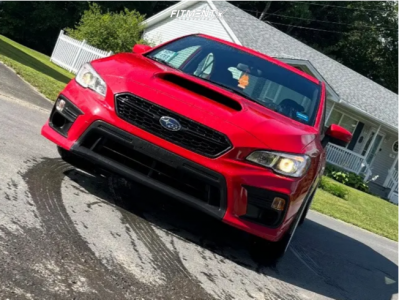2021 Subaru WRX Base with 18x9.5 AVID1 Av6 and Delinte 245x40 on