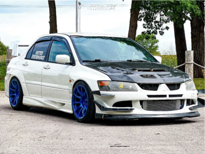 2005 Mitsubishi Lancer Evolution with 18x10.5 Work Emotion Zr10