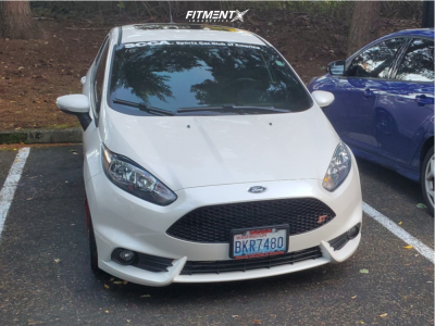 2017 Ford Fiesta ST with 17x7 Enkei Ev5 and Falken 215x40 on Coilovers
