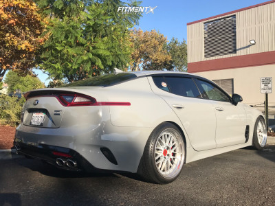 2019 Kia Stinger GT2 with 19x9 BBS Lm and Toyo Tires 245x35 on Lowering