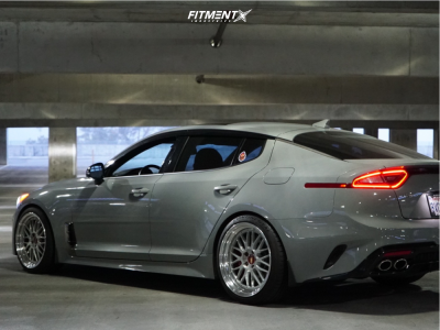2019 Kia Stinger GT2 with 19x9 BBS Lm and Toyo Tires 245x35 on Lowering