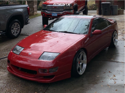 1993 Nissan 300ZX with 18x9.5 22 Kansei Knp and 225/40R18