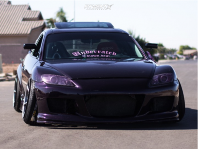 2004 Mazda RX-8 Base with 18x10.5 Kansei Tandem and Lionhart 215x40 on ...