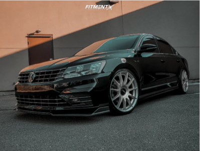2017 Volkswagen Passat R-Line with 20x8.5 Rotiform Dtm and Falken ...
