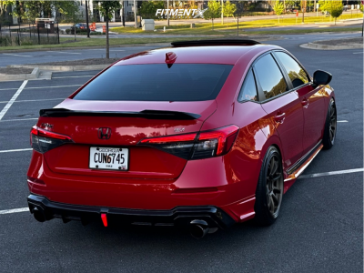 2022 Honda Civic Si with 18x9 Aodhan Ah06 and Goodyear 235x40 on