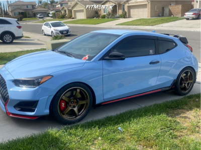 2022 Hyundai Veloster N Performance Package with 18x8 Advan Racing Tc4