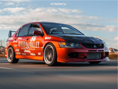 2003 Mitsubishi Lancer Evolution with 18x9.5 ESR Cs5 and Federal 245x40 ...