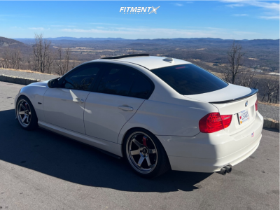 2010 BMW 328i Base with 18x9.5 AVID1 AV6 and Continental 245x35 on