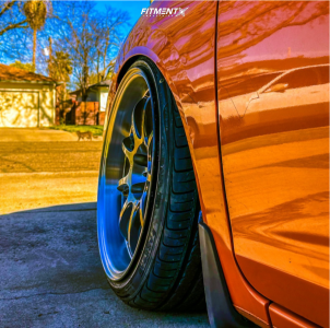 2015 Honda Civic Si with 18x9.5 Work Emotion D9r and Farroad