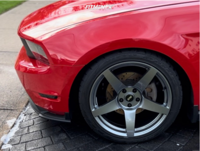 2010 Ford Mustang GT with 19x10 SVE R355 and Nitto 275x35 on Lowering
