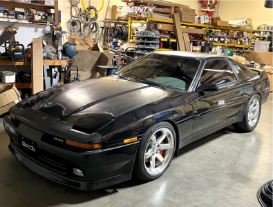 1989 Toyota Supra Turbo with 18x9.5 AVID1 Av6 and Nitto 255x45 on