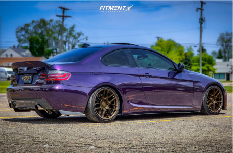 2011 BMW 335i XDrive Base with 18x9.5 Aodhan Ah-x and Michelin