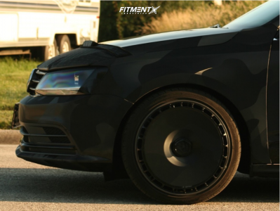 2017 Volkswagen Jetta S with 18x8.5 Rotiform Aerodisc and Vercelli
