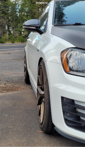 2016 Volkswagen GTI S with 18x8.5 Aodhan Aff7 and Confidence 225x45 on