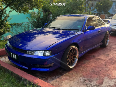 1997 Nissan 240SX with 18x9.5 22 Aodhan Ds02 and 245/35R18 Atrezzo