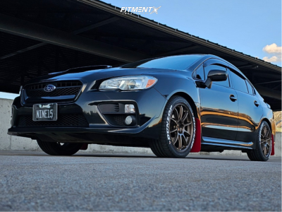 2017 Subaru WRX with 18x8 40 Enkei Triumph and 245/40R18 Dunlop