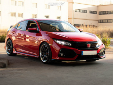 2019 Honda Civic Sport with 18x9.5 Work Zr10 and Falken