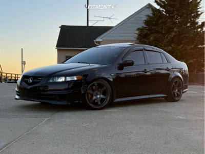 2008 Acura TL with 18x9.5 38 F1R F105 and 225/40R18