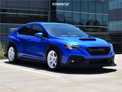 2022 Subaru WRX with 18x9.5 38 Gram Lights 57dr and 245/40R18