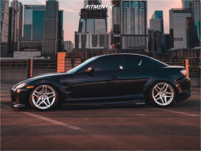 2004 Mazda RX-8 Base with 18x9.5 Heritage Ebisu Monoc and Vercelli ...