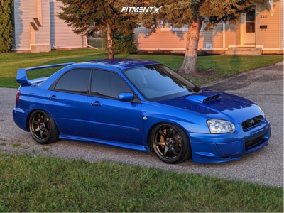 2004 Subaru Impreza WRX STI with 18x9.5 Gram Lights 57dr and Nitto