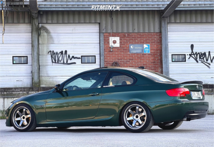 2010 BMW 328i Base with 18x9.5 Japan Racing Jr3 and Michelin 255x35 on