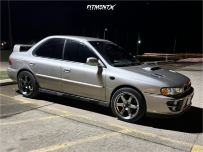 2000 Subaru Impreza RS with 17x8 AVID1 Av6 and Nitto 215x45 on Stock