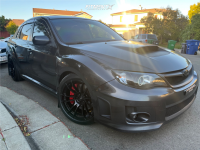 2014 Subaru WRX - 18x9.5 38mm - Gram Lights 57xr - Coilovers - 245/40R18