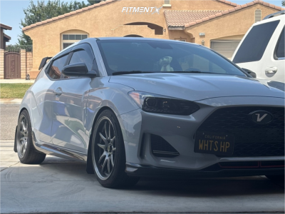 2020 Hyundai Veloster - 18x8.5 35mm - Aodhan Ds02 - Lowering Springs - 225/40R18