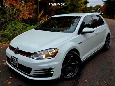 2017 Volkswagen GTI - 18x8.5 45mm - Enkei T6r - Stock Suspension - 235/40R18