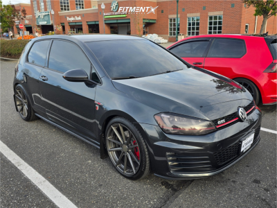 2016 Volkswagen GTI - 19x8.5 43mm - TSW Bathurst - Lowering Springs - 225/40R19